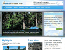 Tablet Screenshot of en.italiavacanze.com